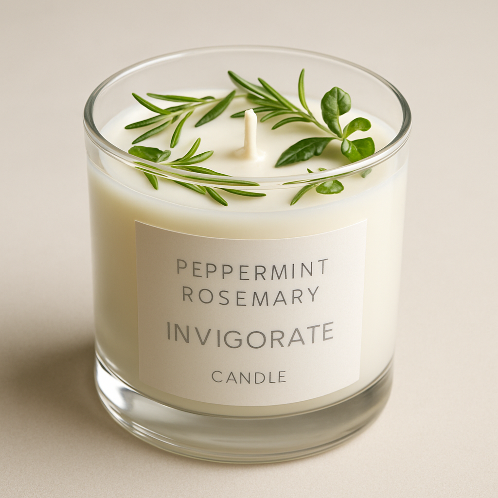 Peppermint Rosemary Invigorate Candle