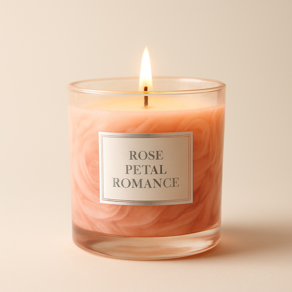 Rose Petal Romance Candle